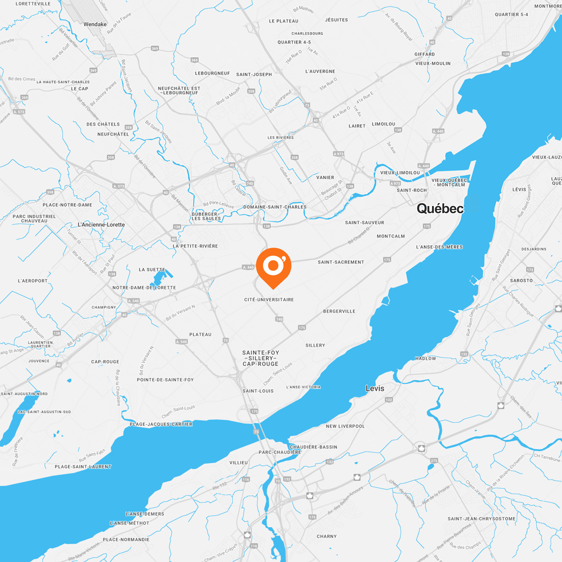 O'Tacos map of locations